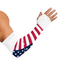 Grunge Flag Of USA Print Sun Protection Arm Sleeves