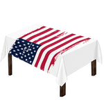 Grunge Flag Of USA Print Tablecloth