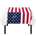 Grunge Flag Of USA Print Tablecloth