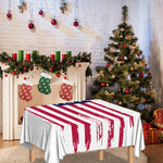 Grunge Flag Of USA Print Tablecloth