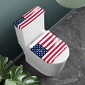 Grunge Flag Of USA Print Toilet Lid And Tank Cover Set