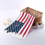 Grunge Flag Of USA Print Towel