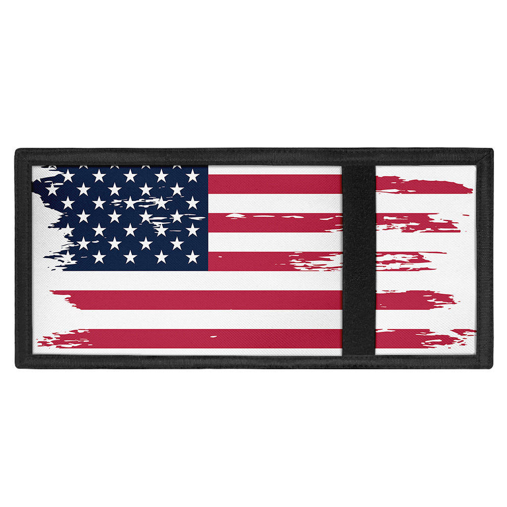Grunge Flag Of USA Print Trifold Wallet