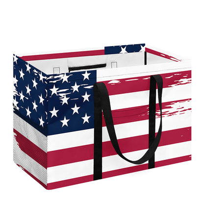 Grunge Flag Of USA Print Utility Tote Bag