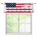 Grunge Flag Of USA Print Window Valance
