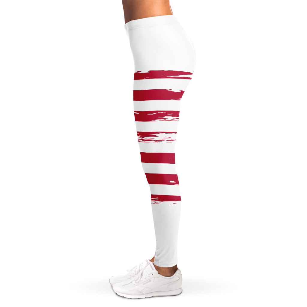 Grunge Flag Of USA Print Women's Leggings