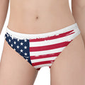 Grunge Flag Of USA Print Women's Panties