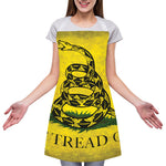 Grunge Gadsden Flag Print Adjustable Apron