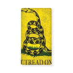 Grunge Gadsden Flag Print Baby Crib Sheet