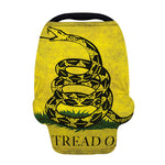 Grunge Gadsden Flag Print Baby Seat Cover