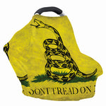 Grunge Gadsden Flag Print Baby Seat Cover