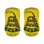 Grunge Gadsden Flag Print Bar Stool Covers