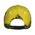 Grunge Gadsden Flag Print Baseball Cap