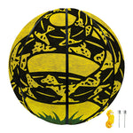Grunge Gadsden Flag Print Basketball