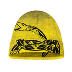 Grunge Gadsden Flag Print Beanie