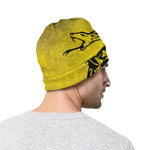 Grunge Gadsden Flag Print Beanie