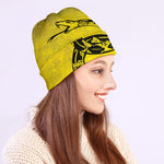 Grunge Gadsden Flag Print Beanie