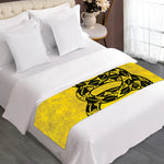 Grunge Gadsden Flag Print Bed Runner