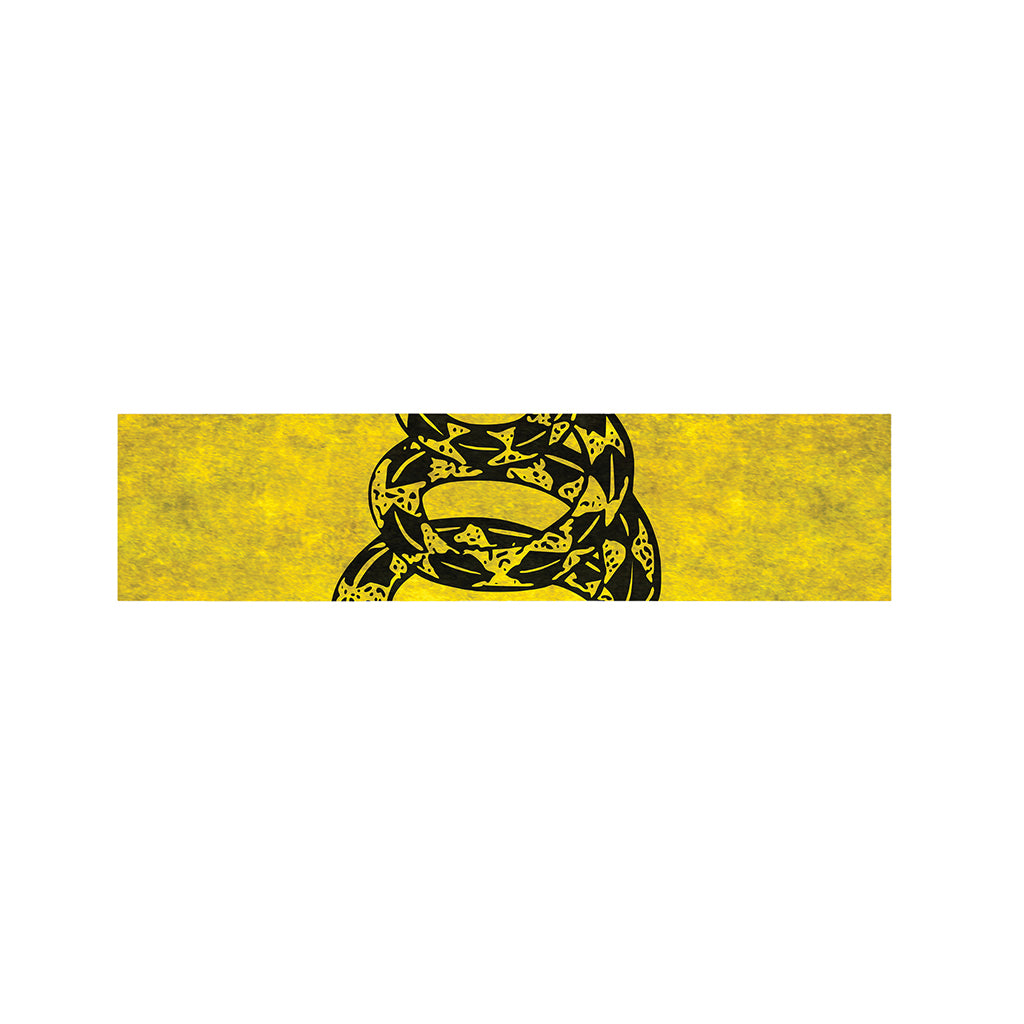 Grunge Gadsden Flag Print Bed Runner