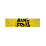 Grunge Gadsden Flag Print Bed Runner