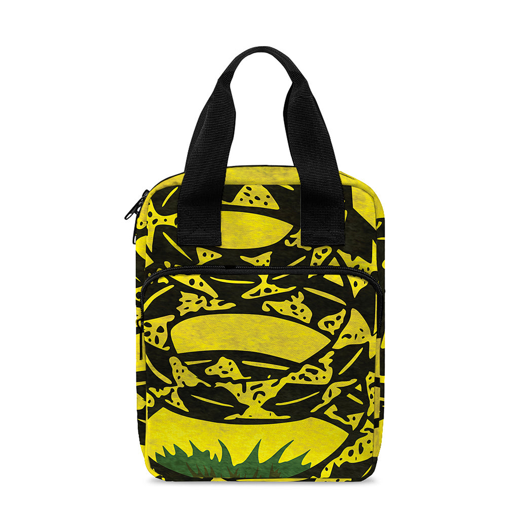 Grunge Gadsden Flag Print Bible Tote Bag