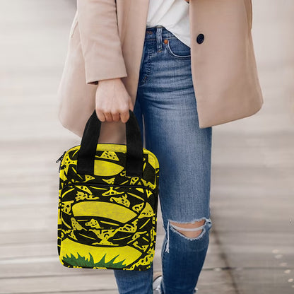 Grunge Gadsden Flag Print Bible Tote Bag