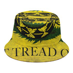 Grunge Gadsden Flag Print Bucket Hat