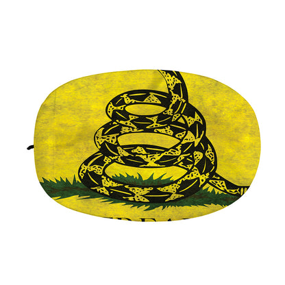 Grunge Gadsden Flag Print Car Side Mirror Covers