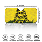 Grunge Gadsden Flag Print Car Windshield Sun Shade
