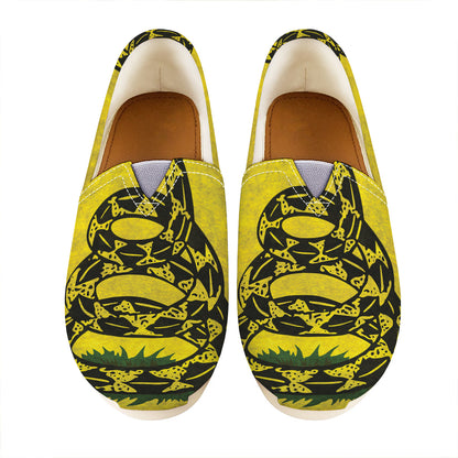 Grunge Gadsden Flag Print Casual Shoes