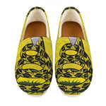 Grunge Gadsden Flag Print Casual Shoes