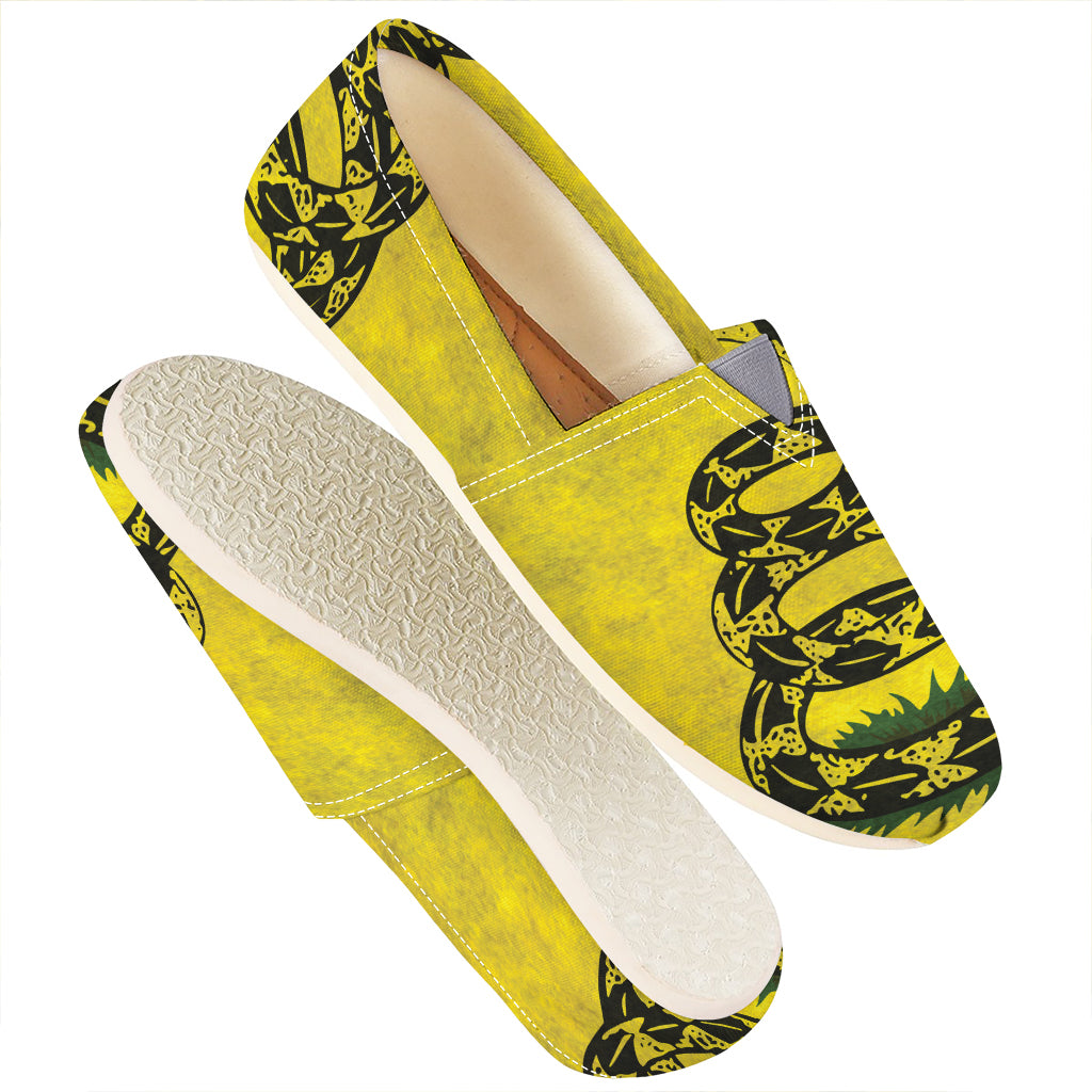 Grunge Gadsden Flag Print Casual Shoes