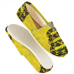 Grunge Gadsden Flag Print Casual Shoes