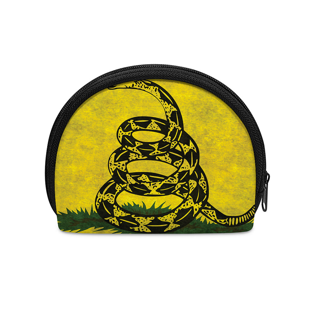 Grunge Gadsden Flag Print Coin Purse