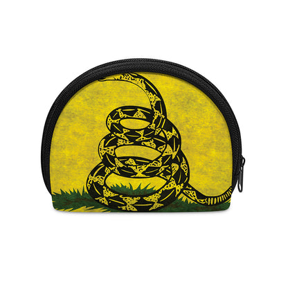 Grunge Gadsden Flag Print Coin Purse