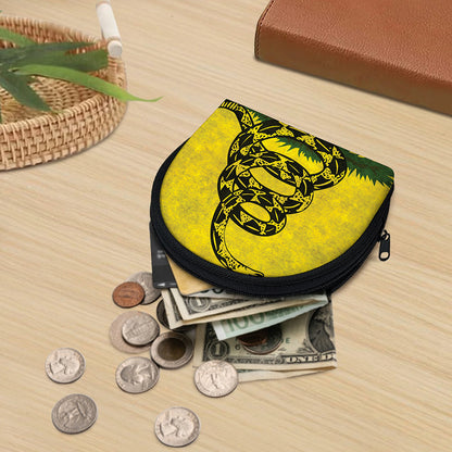 Grunge Gadsden Flag Print Coin Purse