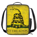Grunge Gadsden Flag Print Crossbody Lunch Bag