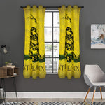 Grunge Gadsden Flag Print Curtain