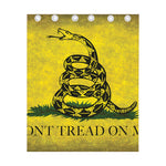 Grunge Gadsden Flag Print Curtain
