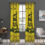 Grunge Gadsden Flag Print Curtain