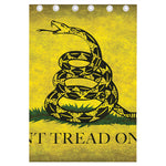 Grunge Gadsden Flag Print Curtain