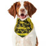 Grunge Gadsden Flag Print Dog Bandana