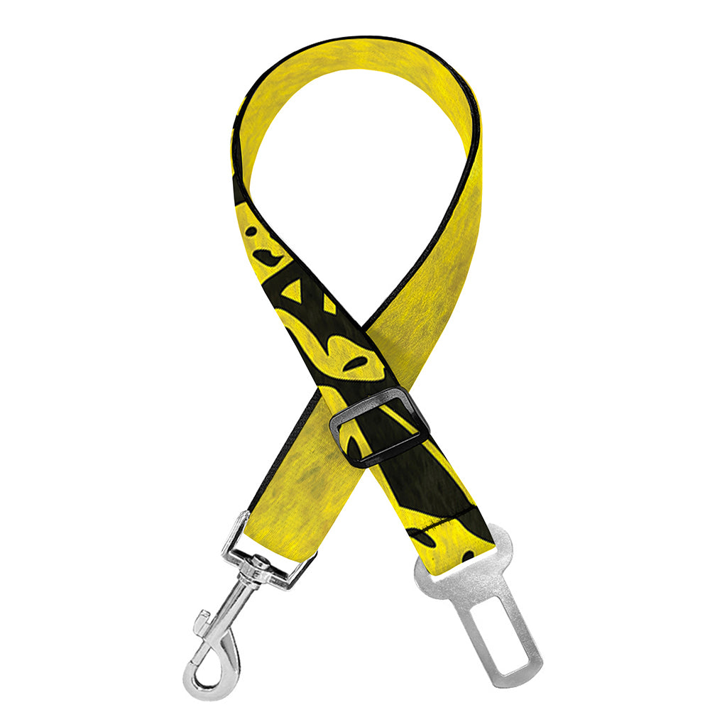 Grunge Gadsden Flag Print Dog Seat Belt