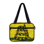 Grunge Gadsden Flag Print Double Strap Bible Bag
