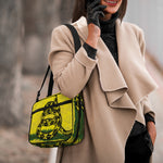 Grunge Gadsden Flag Print Double Strap Bible Bag