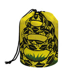 Grunge Gadsden Flag Print Drawstring Makeup Bag