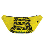Grunge Gadsden Flag Print Fanny Pack