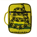 Grunge Gadsden Flag Print Front Pocket Bible Bag