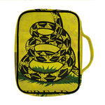 Grunge Gadsden Flag Print Front Pocket Bible Bag