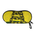 Grunge Gadsden Flag Print Glasses Case